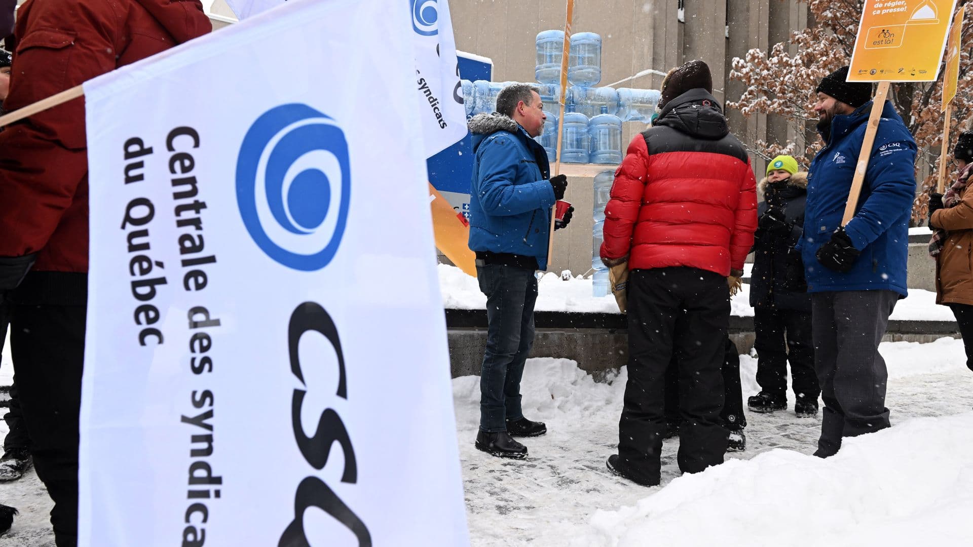 Manifestation de l'AENQ-CSQ