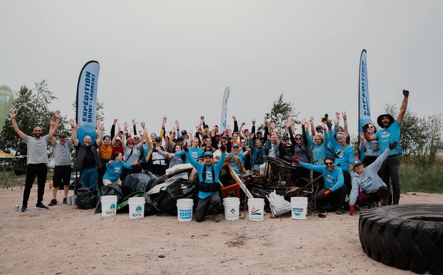 Ambassadeurs de la Mission 1000 tonnes en avril 2025