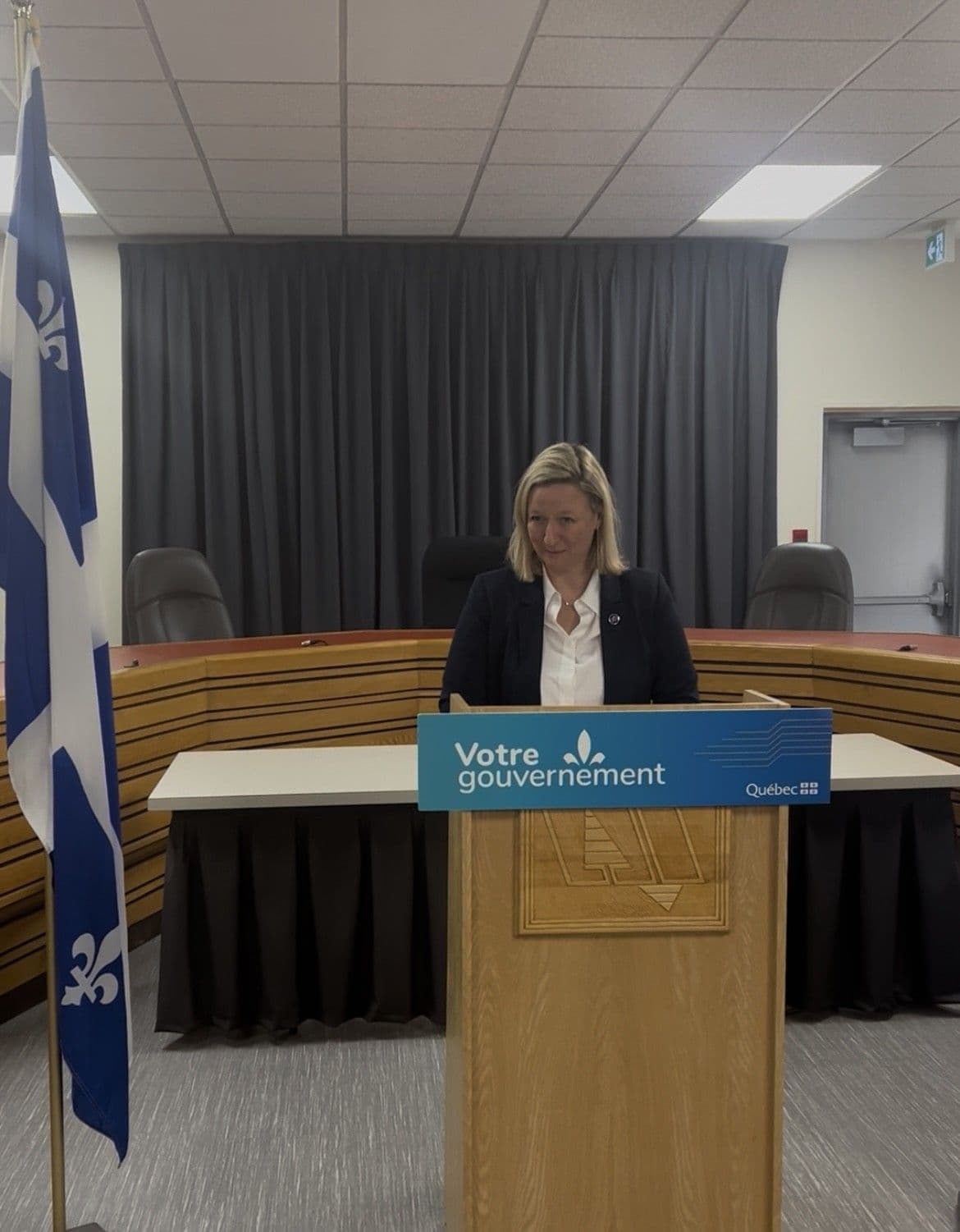 Maïté Blanchette Vézina, ministre des Ressources naturelles et des Forêts et ministre responsable de la Société du Plan Nord 