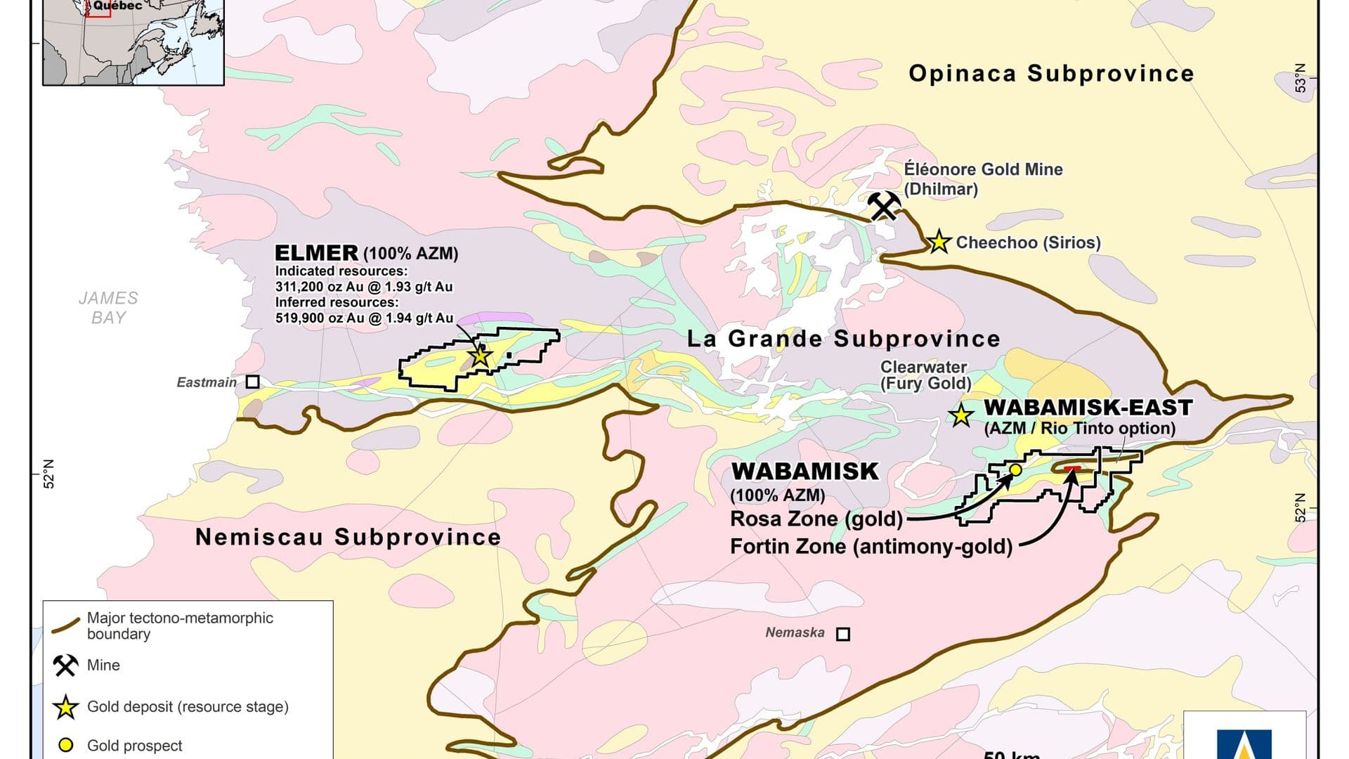 Le projet viendra évaluer l’ampleur de la Zone Fortin et préparera le terrain pour une éventuelle exploitation minière.