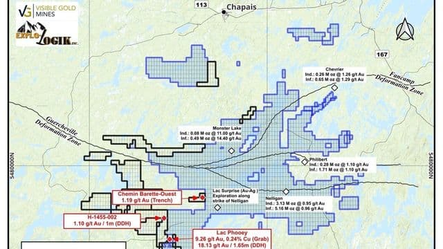 Exploration aurifère : Visible Gold consolide son portefeuille de claims à la Baie‑James