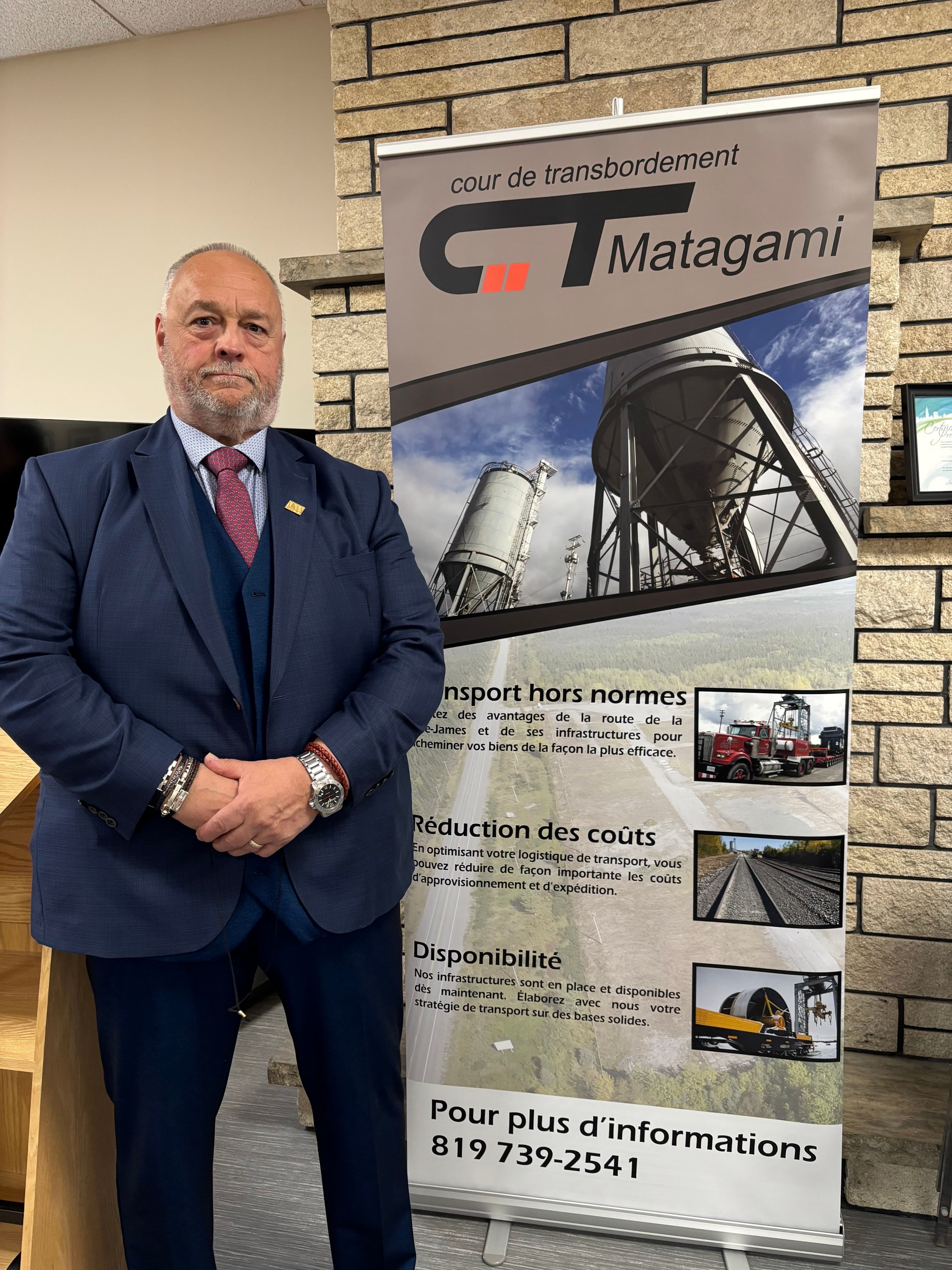René Dubé, actuel maire de Matagami et candidat à sa propre succession