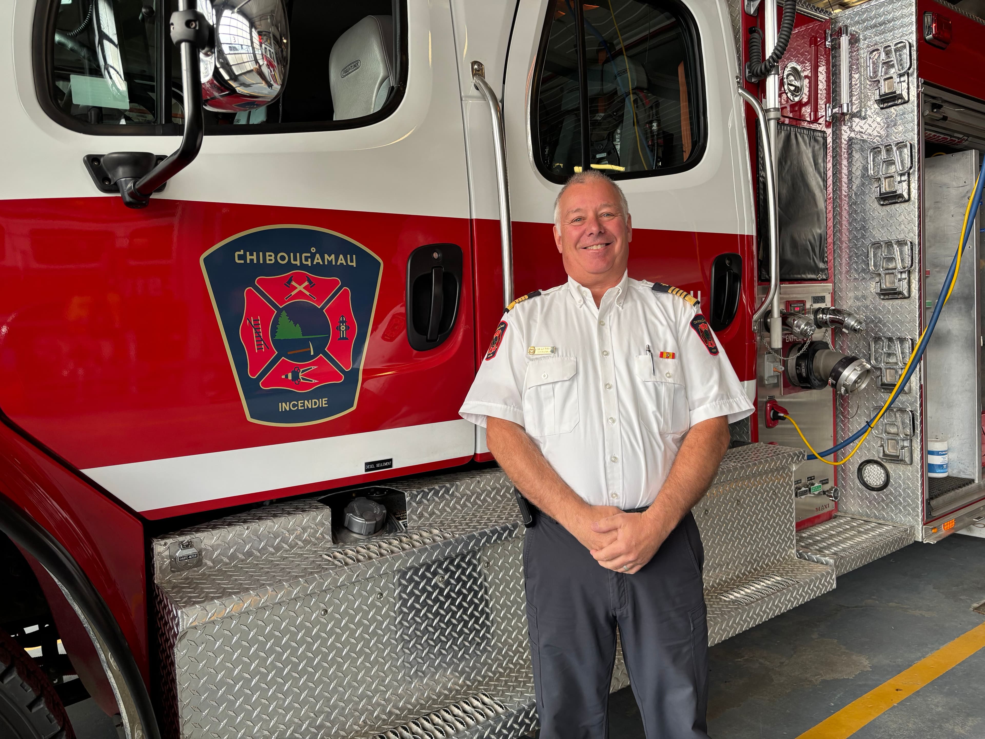 Jean-Guy Perreault, directeur du service de sécurité incendie de Chibougamau